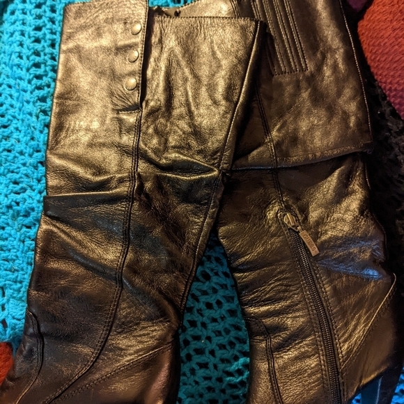 Guess knee high leather boots size 9.5M - Picture 6 of 10